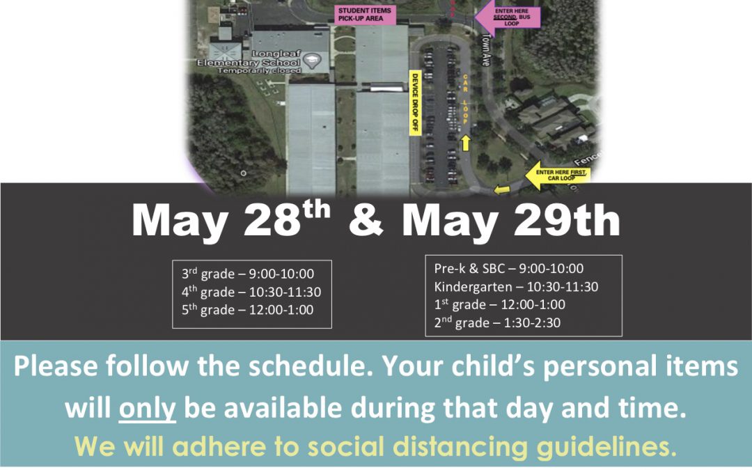 Student Supplies Pickup and Device Drop Off